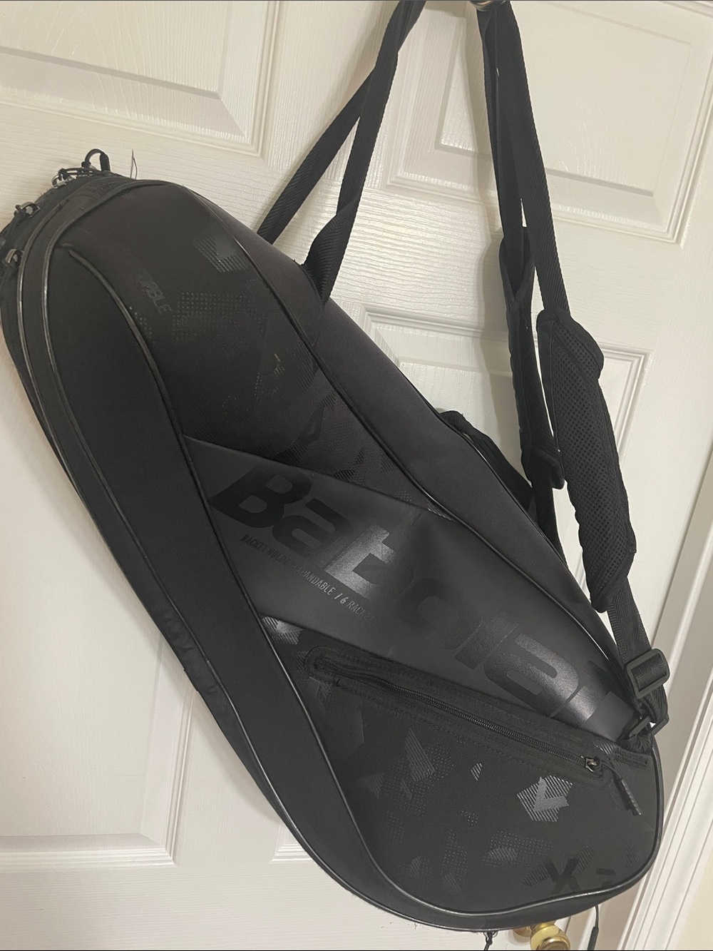 Babolat Professional 6 Raquets Black Tennis Racquet Bag Handle Shoulder Strap